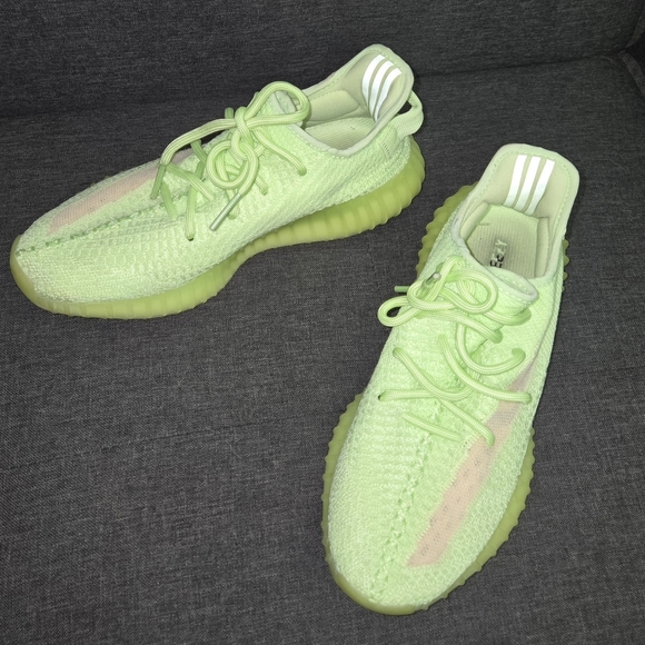 Adidas Yeezy Boost 350 V2 “Marsh”Neon GreenSize 8Brand New #N13